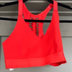 Victoria's Secret Red Racerback Sports Bra
